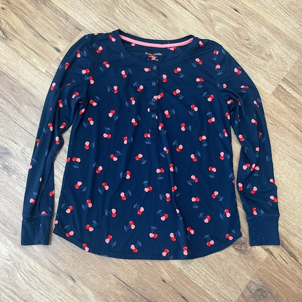Kate Spade cherry print pajamas, size XS - Picture 3 of 5